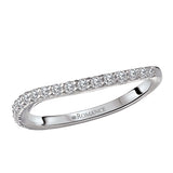 Curved Diamond Wedding Band