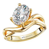 Hidden Halo Semi-Mount Diamond Engagement Ring