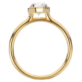 Moval-Shape, Oval Diamond Semi-Mount Engagement Ring