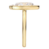 Moval-Shape, Oval Diamond Semi-Mount Engagement Ring