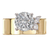 Bold Shank Semi-Mount Diamond Engagement Ring