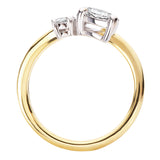Half Split Shank Semi-Mount Diamond Engagement Ring