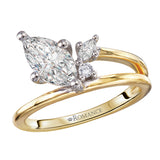 Half Split Shank Semi-Mount Diamond Engagement Ring
