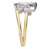 Half Split-Shank Semi-Mount Diamond Engagement Ring