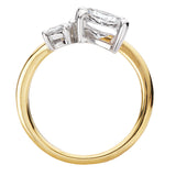 Half Split-Shank Semi-Mount Diamond Engagement Ring