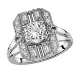 Semi-Mount Diamond Engagement Ring