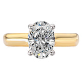 Hidden Halo Semi-Mount Diamond Engagement Ring