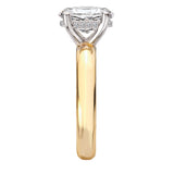 Hidden Halo Semi-Mount Diamond Engagement Ring