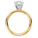 Hidden Halo Semi-Mount Diamond Engagement Ring