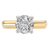 Hidden Halo Semi-Mount Diamond Engagement Ring