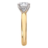 Hidden Halo Semi-Mount Diamond Engagement Ring