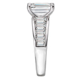 Lab Grown Baguette Diamond Engagement Ring