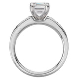 Lab Grown Baguette Diamond Engagement Ring