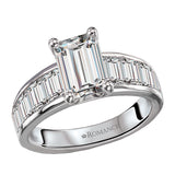 Lab Grown Baguette Diamond Engagement Ring