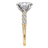 4 Prong Peg Head Semi-Mount Lab Grown Diamond Engagment Ring