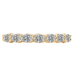 Oval Shaped Diamond Staight Front Wedding Band