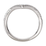 Curved Diamond Wedding Band