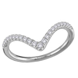 Curved Diamond Wedding Band