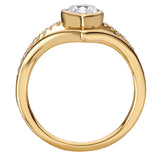 Split Shank Semi-Mount Diamond Engagement Ring