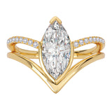 Split Shank Semi-Mount Diamond Engagement Ring