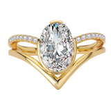Split Shank Semi-Mount Diamond Engagement Ring
