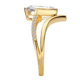 Split Shank Semi-Mount Diamond Engagement Ring