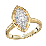 Hidden Halo Semi-Mount Engagement Ring