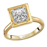 Hidden Halo Semi-Mount Engagement Ring