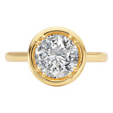Hidden Halo Semi-Mount Engagement Ring