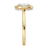 Hidden Halo Semi-Mount Engagement Ring