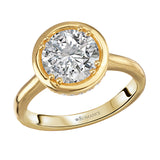 Hidden Halo Semi-Mount Engagement Ring