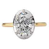 Hidden Halo Semi-Mount Diamond Engagement Ring