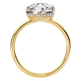 Hidden Halo Semi-Mount Diamond Engagement Ring
