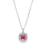 Cushion Cut October Birthstone Pendant