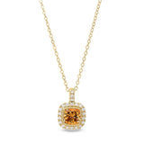 Cushion Cut November Birthstone Pendant