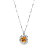 Cushion Cut November Birthstone Pendant