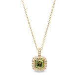 Cushion Cut August Birthstone Pendant