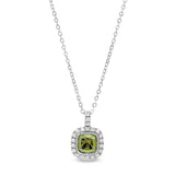 Cushion Cut August Birthstone Pendant