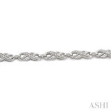 1/20 ctw Single Cut Diamond Bracelet in Sterling Silver