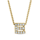 Gold Finish Initial Pendant - A