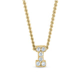 Gold Finish Initial Pendant - A