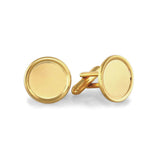 Round Rimmed Polished Cufflinks