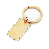 Florentine Key Ring with Scalloped Edge