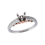 14KT Gold Semi-Mount Engagement Ring