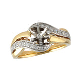 14KT Gold Semi-Mount Engagement Ring