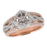 14KT Gold Semi-Mount Engagement Ring