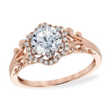 14KT Gold Semi-Mount Engagement Ring