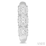 1/2 ctw Lovebright Round Cut Diamond Earrings in 14K White Gold