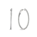 Large Inside Out Hoop Earrings
