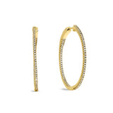 Large Inside Out Hoop Earrings